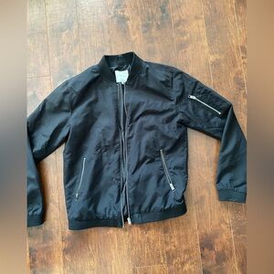 Black bomber jacket